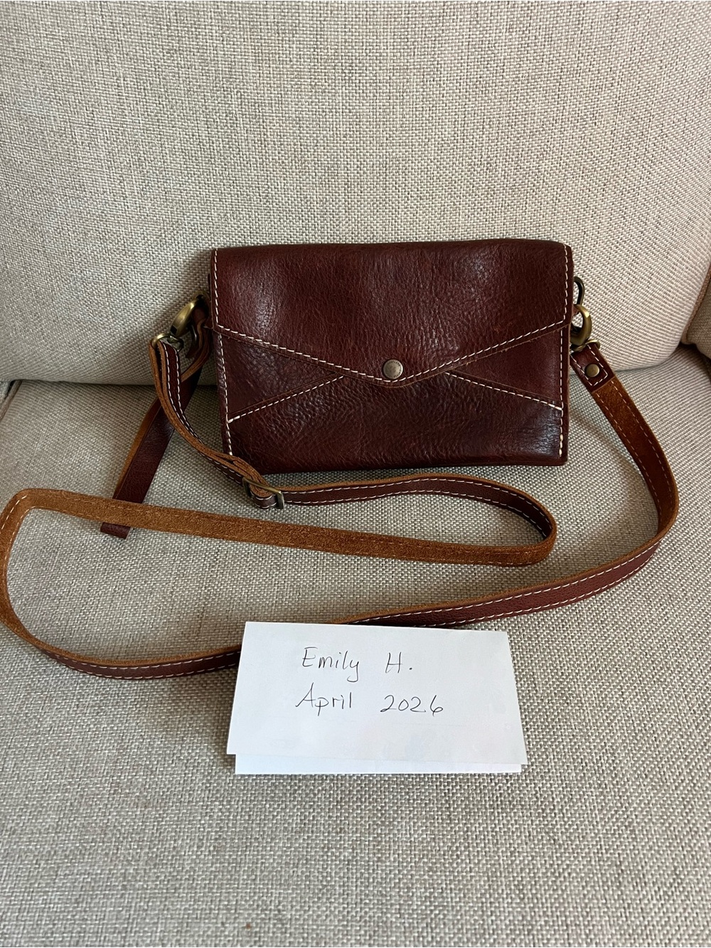 Portland Leather Goods Nutmeg Envelope Convertible Crossbody